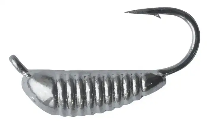 Мормышка вольфрамовая Shark Супер-банан с насечкой 0,35г диам. 3,0 мм крючок D16 гальваника ц:серебро