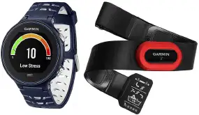 Часы Garmin Forerunner 630 Bundle Midnight Blue с GPS навигатором и кардиодатчиком ц:темно-синий