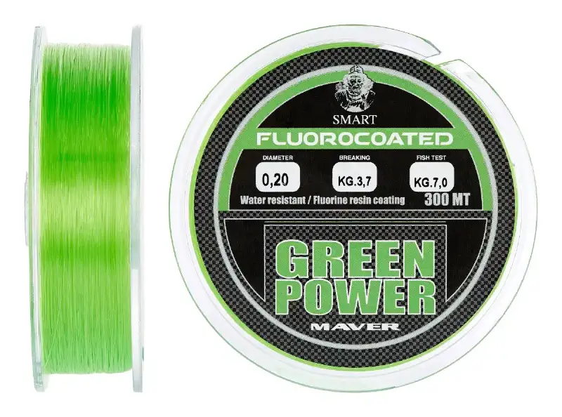 Леска Smart Green Power Fluorine 300m 0.25mm 6.1kg