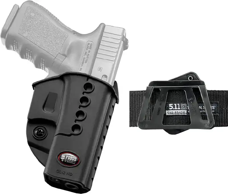Кобура Fobus для Glock 17/19 поворотная с креплением на ремень