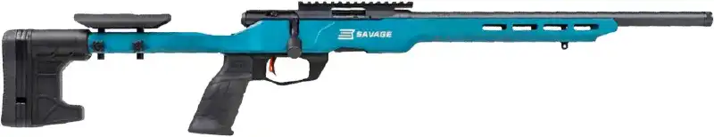 Гвинтівка малокаліберна Savage B22 Precision Titanium Blue 18" кал. 22LR. Дульна різьба - 1/2"-28