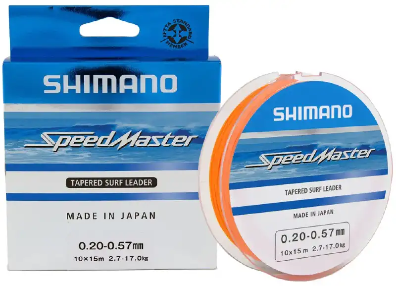 Шоклідер Shimano Speedmaster Tapered Surf Leader 10X15m 0.18-0.50mm 2.2-12.0kg