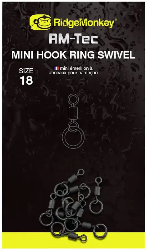 Вертлюжок RidgeMonkey RM-Tec Mini Hook Ring Swivel (10 шт/уп)