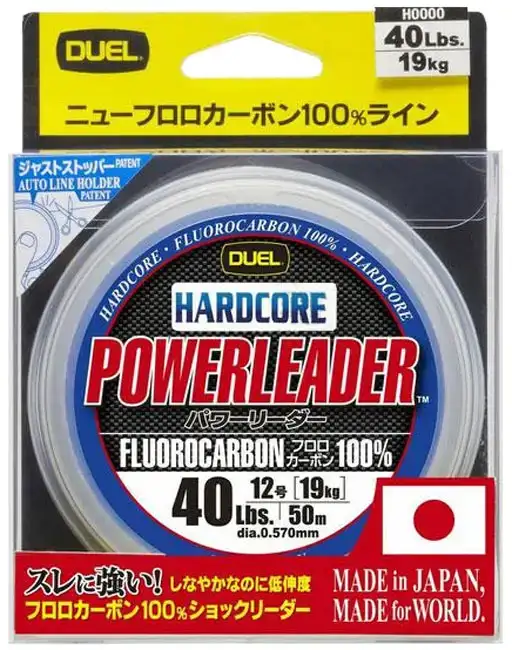 Флюорокарбон Duel Hardcore Powerleader FC 50m 0.470mm 13.0kg к:clear