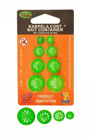 Контейнер для приманки Технокарп Karpela Cont Bait Container 10,14,18,20мм Зеленый