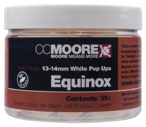 Бойли CC Moore Equinox White Pop Ups 13/14mm