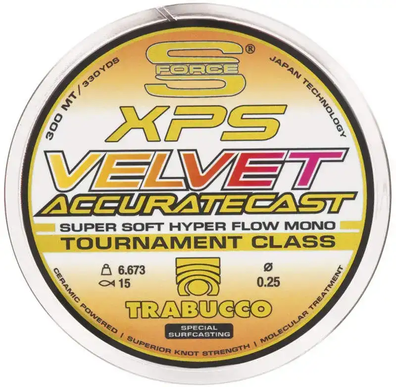 Волосінь Trabucco S-Force XPS Velvet Accurate 300m 0.22mm 5.51kg