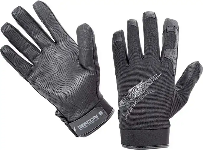 Рукавички Defcon 5 Shooting Gloves With Leather Palm S Black