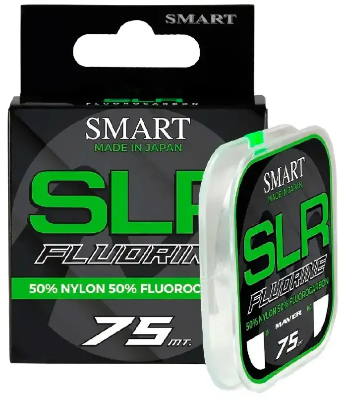 Леска Smart SLR Fluorine 75m 0.09mm 1.2kg