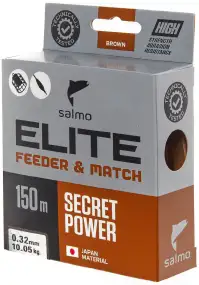 Волосінь Salmo Elite Feeder & Match 150m (корич.) 0.32mm 10.05kg