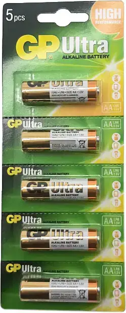 Батарейка GP AA (LR6) Ultra Plus Alkaline 5 шт