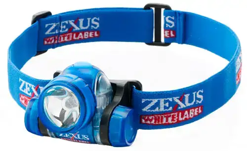 Ліхтар налобний Zexus White Labe 10 lm ц:blue