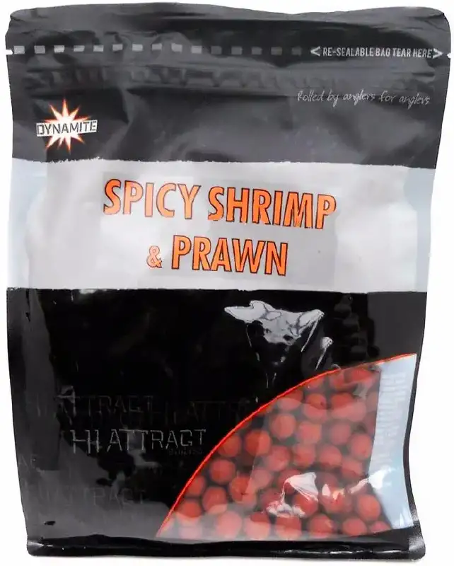 Бойлы Dynamite Baits Spicy Shrimp & Prawn 20mm 1kg