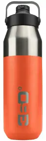 Термопляшка 360° Degrees Vacuum Insulated Stainless Steel Bottle with Sip Cap. 1L. Pumpkin