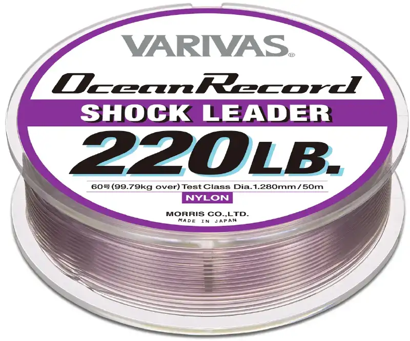 Шоклидер Varivas Ocean Record Shock Leader 50m (фиолет.) #40/1.050mm 150lb/68.038kg