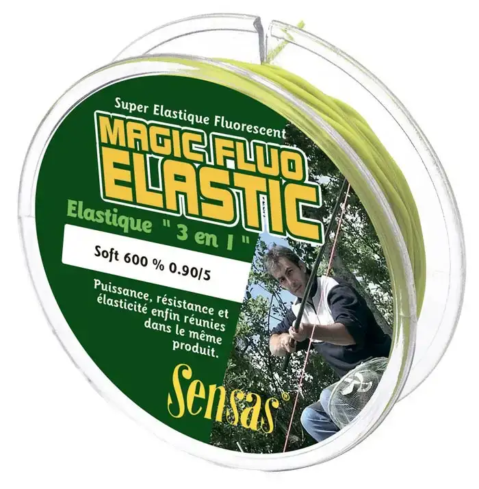Штекерная резина Sensas Magic Fluo Elastic мягкий 600% 0,6