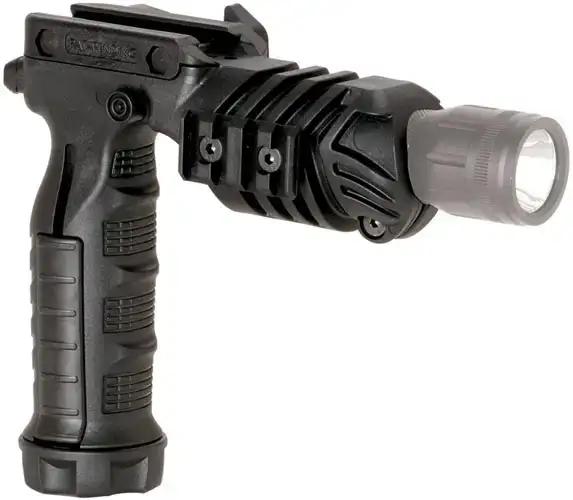 Рукоять переноса огня САА Forearm Grip With Flash Adaptor (крепление тактического фонаря диаметром 25,4 мм; отсек под батарейки)