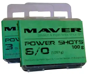 Набор грузил Maver Power Shots №3/0 (0.475g) 100g