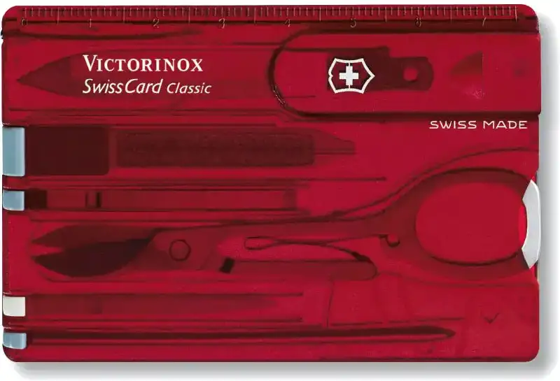 Набор VICTORINOX 0.7100.Т Swiss Card Rubi ц: красный
