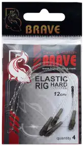 Амортизуюча гума Brave Elastic Rig Hard 8cm Black (4шт/уп)