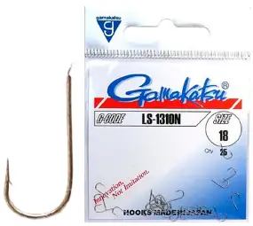 Крючок Gamakatsu LS-1310N №22 (25шт/уп) ц:nickel