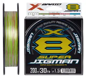 Шнур YGK X-Braid Super Jigman X8 300m #2.0/0.235mm 35lb/15.86kg