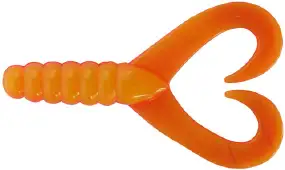 Силикон Big Bite Baits Twin Tail Grub 2" Orange/Yellow 