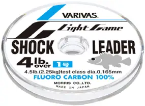 Флюорокарбон Varivas Light Game Fluoro Shock Leader 30m #1,5 6LB NEW 0.205mm