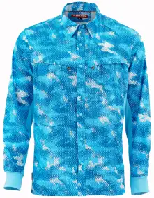 Рубашка Simms Intruder BiComp Shirt S Hex Camo Sky Blue