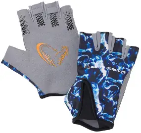 Перчатки Savage Gear Marine Half Glove XL Sea Blue
