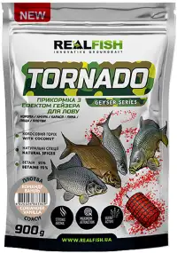 Прикормка Real Fish Прикормка Торнадо Плотва (Коріандр-ваніль) 0.900 kg