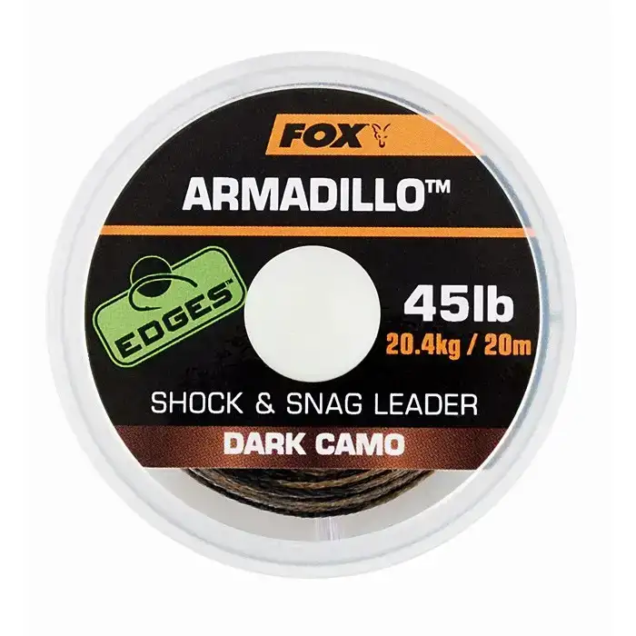 Шоклидер Fox International Armadillo Dark Camo 30lb 20m