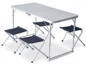 Набор мебели Pinguin SET TABLE + 4 STOOLS PETROL