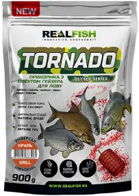 Прикормка Real Fish Прикормка Торнадо Универсал (Криль) 0.900 kg