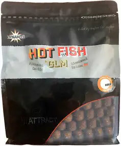 Бойлы Dynamite Baits Hot Fish & GLM 15mm 1kg