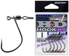 Крючок Decoy Worm120 HD Hook Masubari #1 (5 шт/уп)