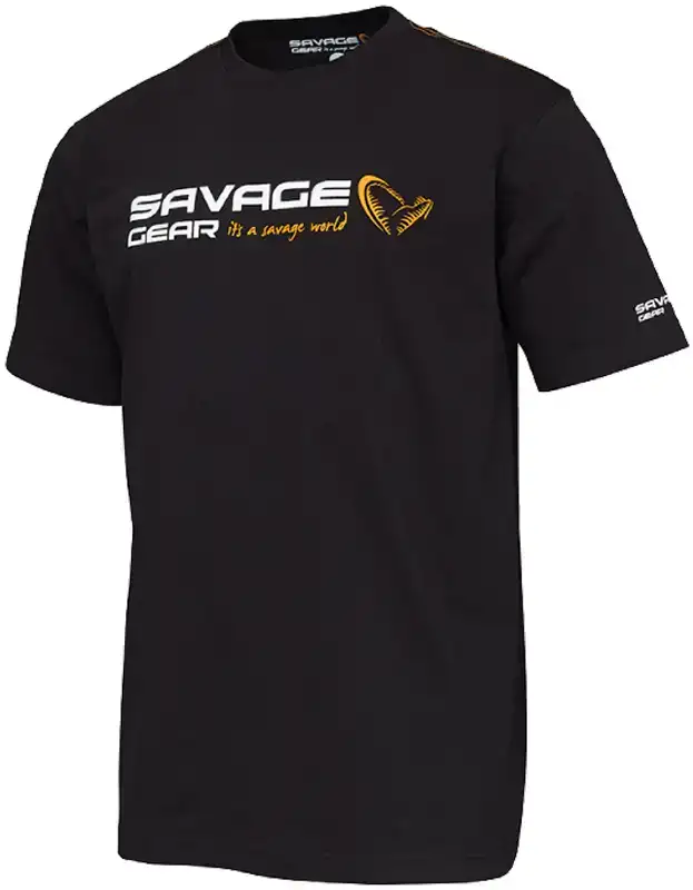 Футболка Savage Gear Signature Logo T-Shirt Black ink