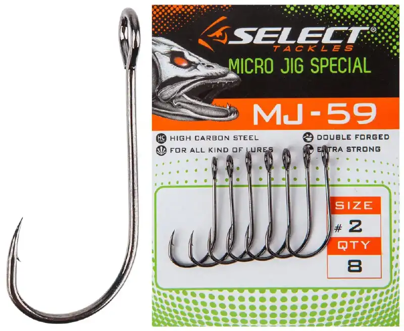 Крючок Select MJ-59 Micro Jig Special #2 (8 шт/уп)