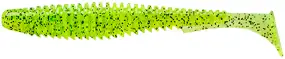 Силікон FishUP U-Shad 3.5" #055 - Chartreuse/Black (8шт/уп)
