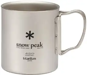 Термокружка Snow Peak MG-053R Ti-Double 450 Mug 450ml