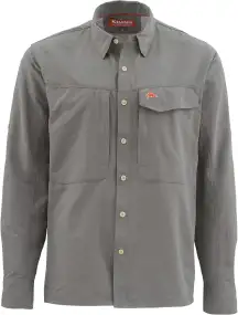 Рубашка Simms Guide Shirt - Solid L Pewter