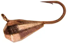 Мормышка вольфрамовая Shark Граненая капля 0.11g 2.8mm крючок D18 гальваника ц:медь