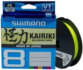 Шнур Shimano Kairiki 8 PE (Yellow) 150m 0.23mm 22.5kg