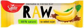 Батончик енергетичний GoOn Sante RAW Fruit Bar Banana and Cocoa 35g