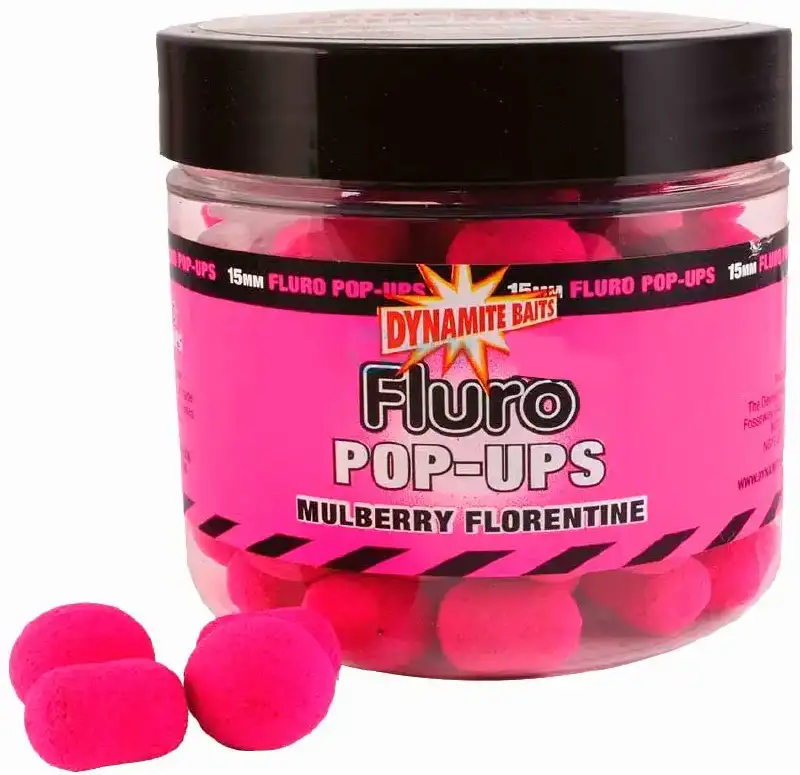 Бойлы Dynamite Baits Fluro Pop-Ups Mulberry Florentine 10mm