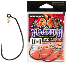 Крючок Decoy Worm30M Makisasu Hook Magnum #10/0 (2 шт/уп)