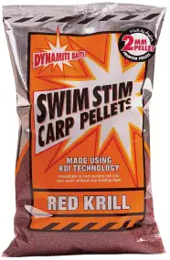 Пелети Dynamite Baits Swim Stim Red Krill Pellets 2mm 900g