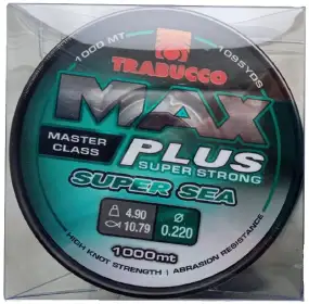 Леска Trabucco Max Plus Super Sea 1000m 0.22mm 4.90kg