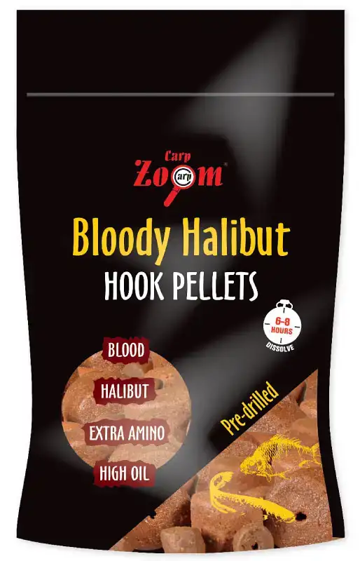 Пелети CarpZoom Bloody Halibut Hook Pellets 20 mm