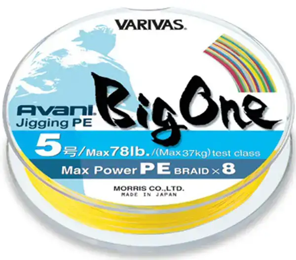 Шнур Varivas Avani Max Power Jigging PE Big One 600m #5.0/0.370mm 78lb